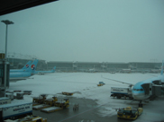 雪の仁川空港